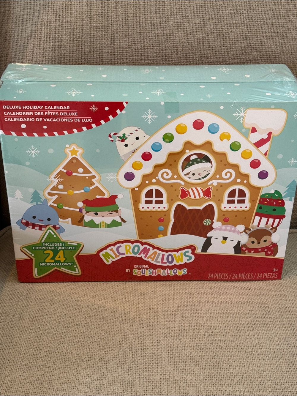 New Sealed Squishmallows Micromallows Deluxe Holiday Advent Calendar! Set of 24!